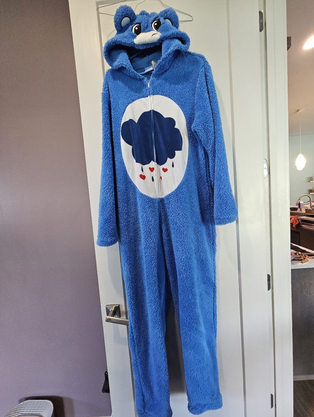 Care Bears Grumpy Bear Adult Plush Onesie Costume Large